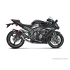 Kép 2/4 - Kawasaki Ninja ZX-10R SE Muffler bracket with Muffler clamp (Carbon) 2018-2020