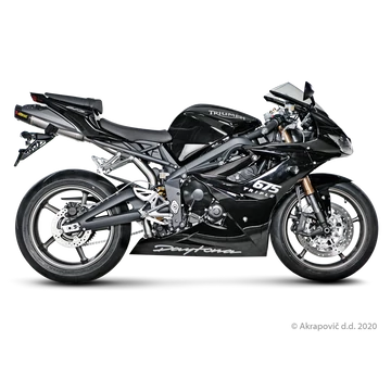 Triumph Daytona 675R 2012 Slip-On Line (Titanium) 09-