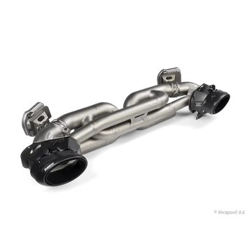Porsche 911 Turbo / Turbo S / Cabriolet / Sport Classic (992) Tail pipe set (Titanium) - Black 2020-2025