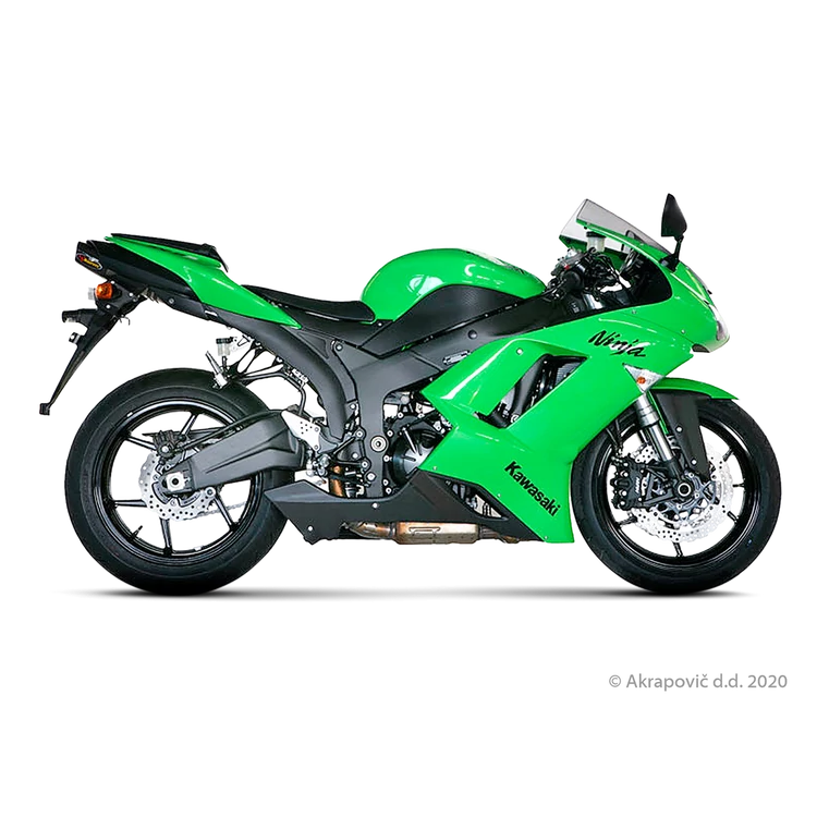 Kawasaki Ninja ZX-6R 2008 Slip-On Line (Titanium)