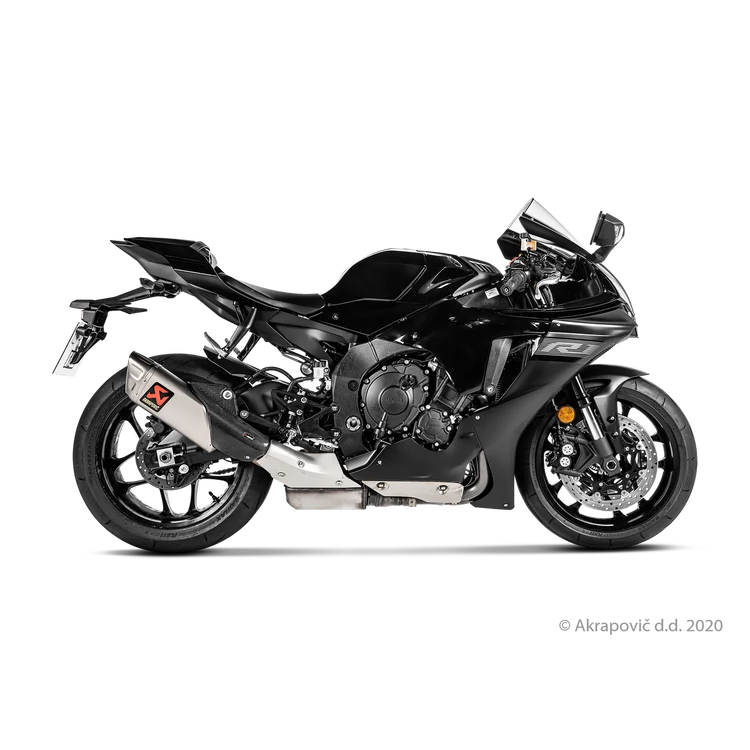 Yamaha R1 2026 Slip-On Line (Titanium)