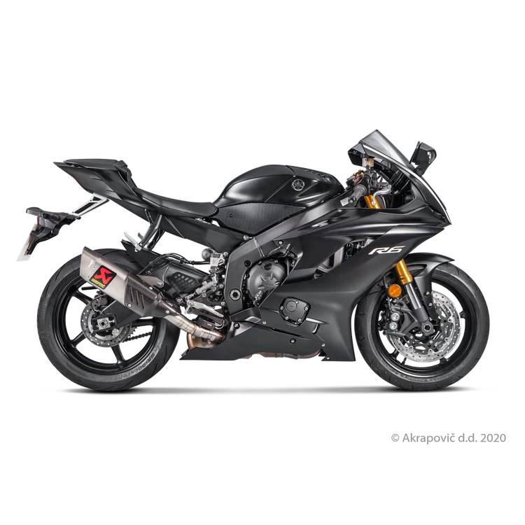Yamaha R6 2024 Slip-On Line (Titanium)