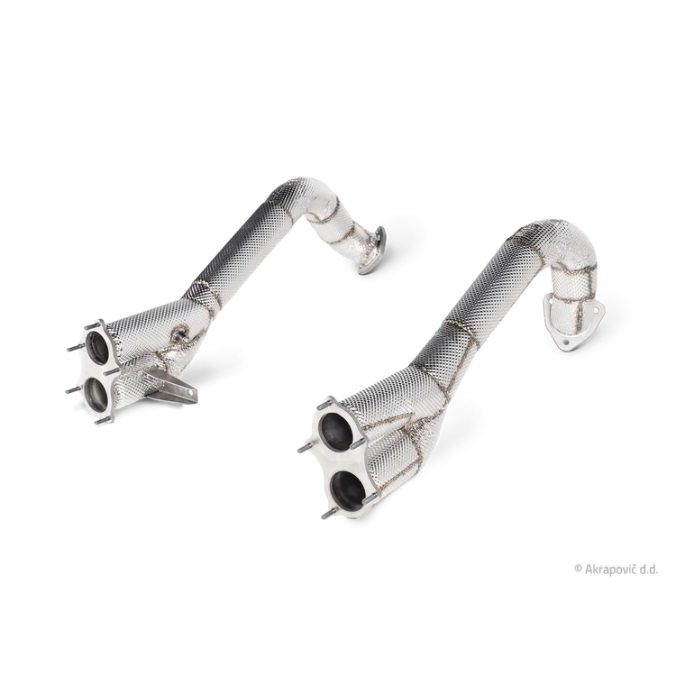 Porsche 718 Cayman GT4 / Spyder Link pipe set (Titanium) 2020-2020